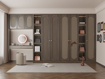 法式中古衣柜3d模型 法式中古衣柜