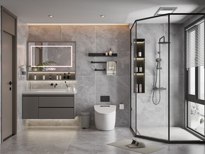 现代卫浴间 洗手间