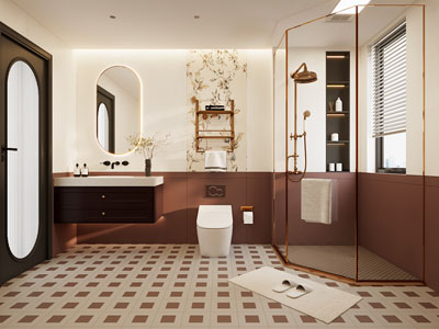 法式轻奢卫浴间 洗手间