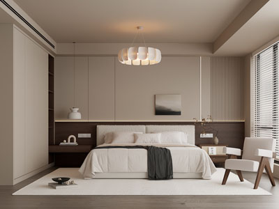 现代中古风卧室