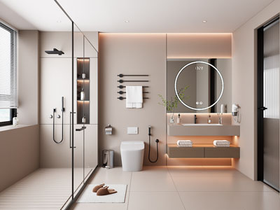 现代卫浴间 洗手间