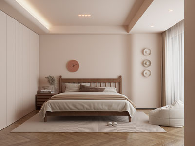 现代中古风卧室