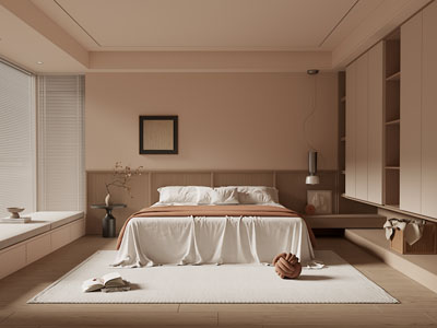 现代中古风卧室