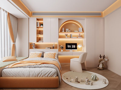 现代榻榻米卧室 儿童房