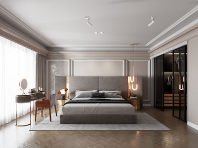 现代轻奢卧室