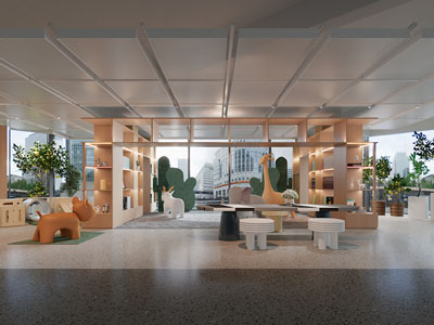 现代儿童娱乐室 游乐空间