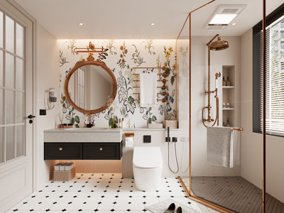 现代轻奢卫浴间 洗手间