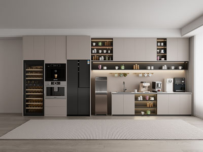 现代茶水间吧台