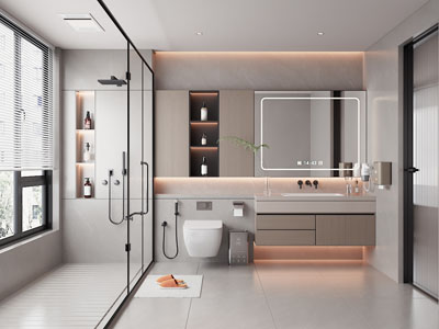 现代卫浴间 洗手间