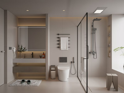 现代卫浴间 洗手间