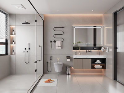 现代卫浴间 洗手间