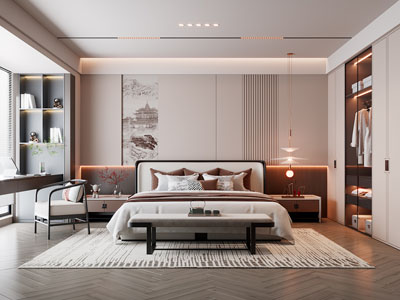 新中式卧室