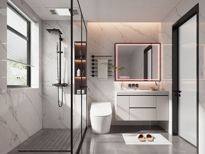 现代卫浴间 洗手间