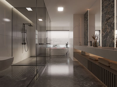 现代酒店卫浴间 洗手间