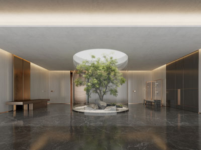 新中式室内景观园艺小品