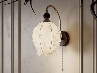 美式壁灯3d模型 美式壁灯