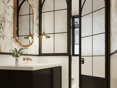 法式卫浴间 洗手间干区