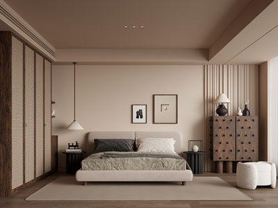 现代中古风卧室