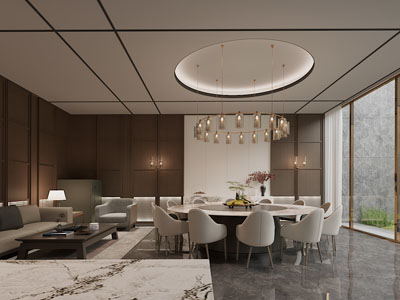 现代中古酒店包厢包间3d模型 现代中古酒店包厢包间