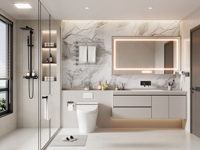 现代卫浴间 洗手间