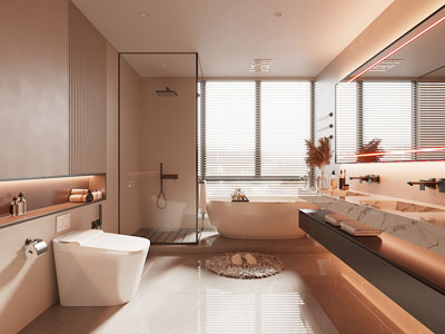 现代酒店卫浴间 洗手间