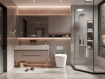 现代卫浴间 洗手间