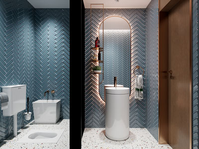 现代轻奢卫浴间 洗手间