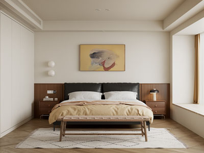 现代中古风卧室