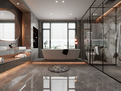 现代酒店卫浴间 洗手间