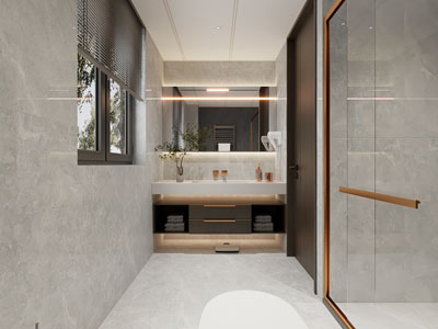 现代卫浴间 洗手间