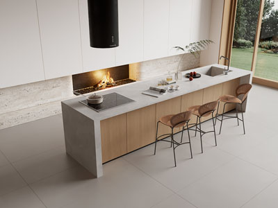 现代餐厅吧台吧椅组合