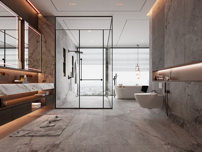 现代酒店卫浴间 洗手间