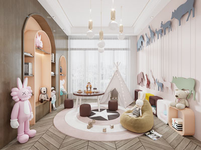 现代儿童娱乐空间 休闲室