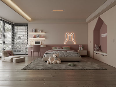 现代卧室 儿童房 男孩房