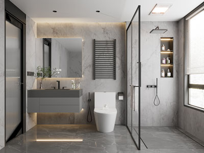 现代卫浴间 洗手间