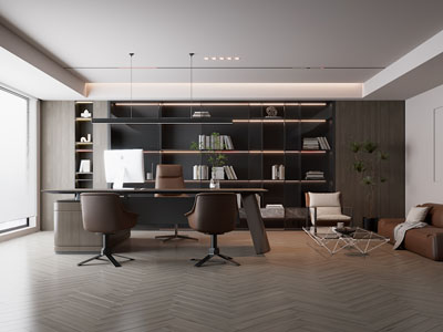 现代董事长 总经理办公室3d模型 现代董事长 总经理办公室
