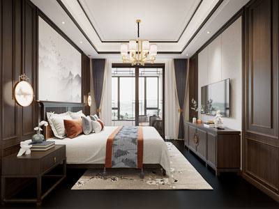 新中式卧室