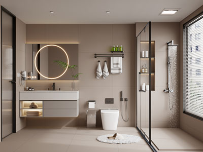 现代卫浴间 洗手间