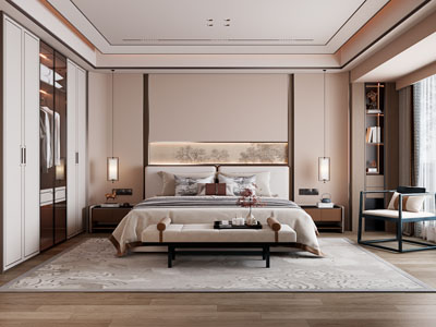 新中式卧室