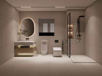 现代卫浴间 洗手间