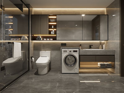 现代卫浴间 洗手间