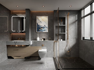 现代卫浴间 洗手间