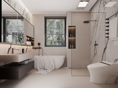 现代卫浴间 洗手间