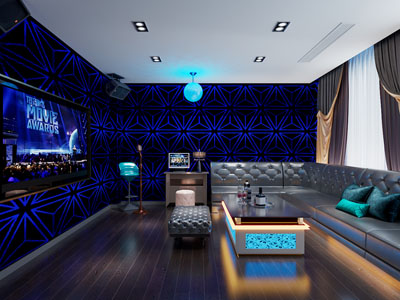 现代KTV包房3d模型 现代KTV包房