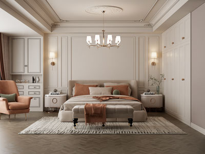 法式奶油风卧室