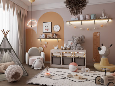 现代儿童娱乐空间 游乐室