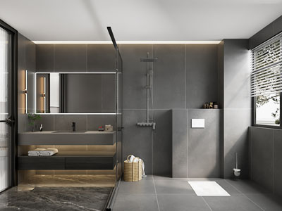 现代卫浴间 洗手间