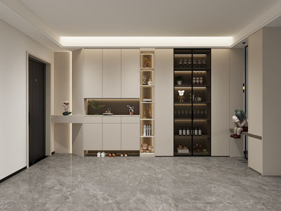 现代玄关鞋柜酒柜