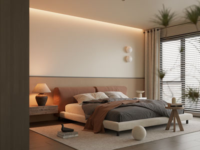 现代中古风卧室