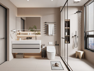 现代卫浴间 洗手间